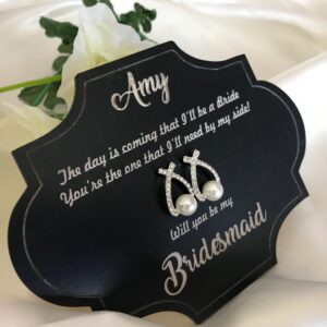 Bridesmaid Proposal Earrings | By Dezign Gifts