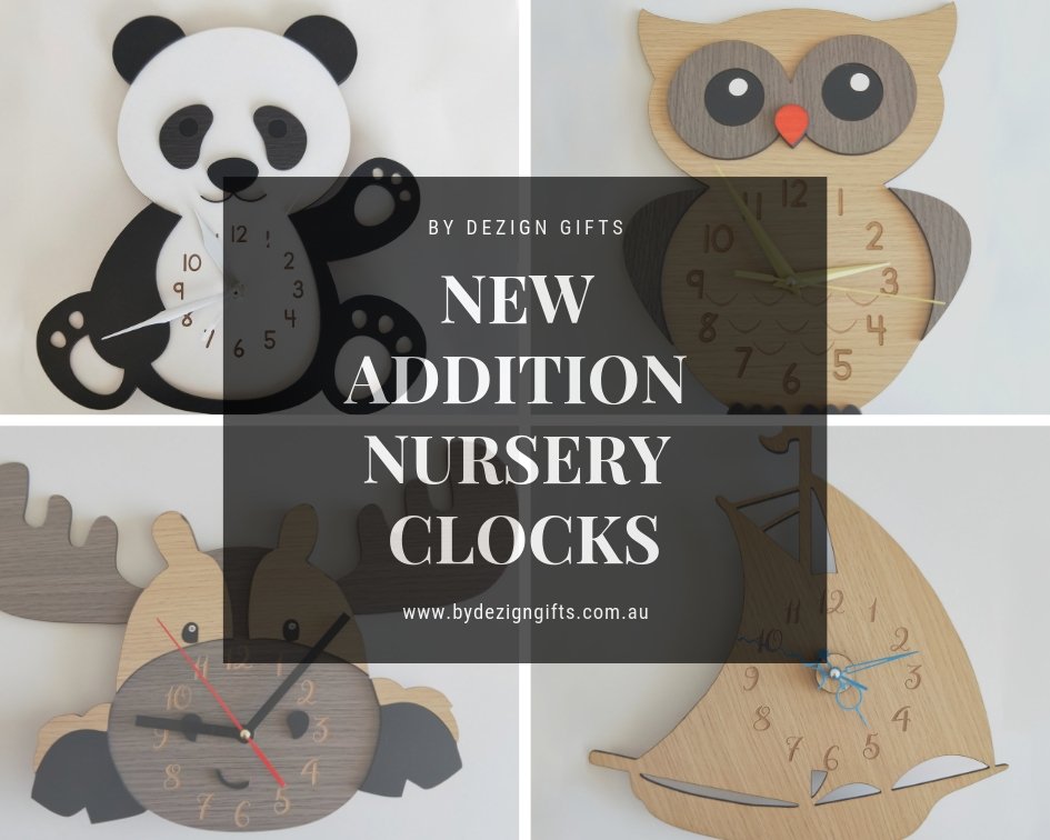 New Nursery Clocks now available!