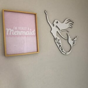 Mermaid Wall Hanging - Mermaid Nursery Decor | By Dezign Gifts