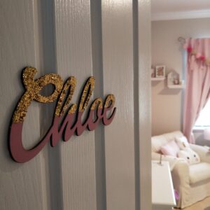 Personalised Handmade Kids Door Sign | By Dezign Gifts