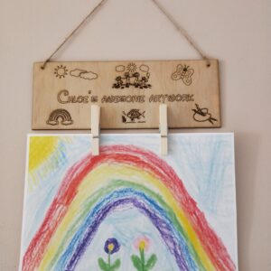 Kids Art Display Plaque / Kids Artwork Organiser | By Dezign Gifts