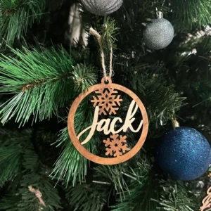 Personalised Baubles Perth - part stained with or without box