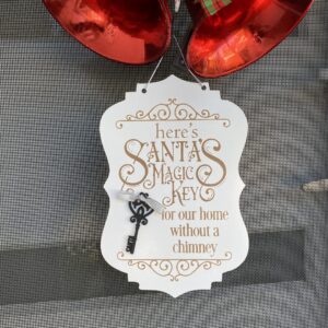 Santa's Magic Key door hanger | By Dezign Gifts