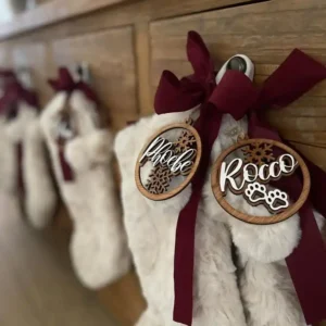 Personalised Wooden Christmas Ornament: 3D Layered Decoration
